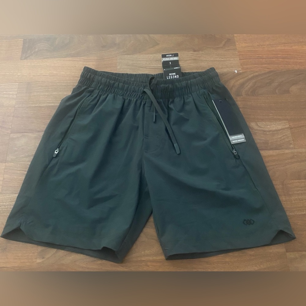 Legend Athletic Black Performance Drawstring Shorts Size Small